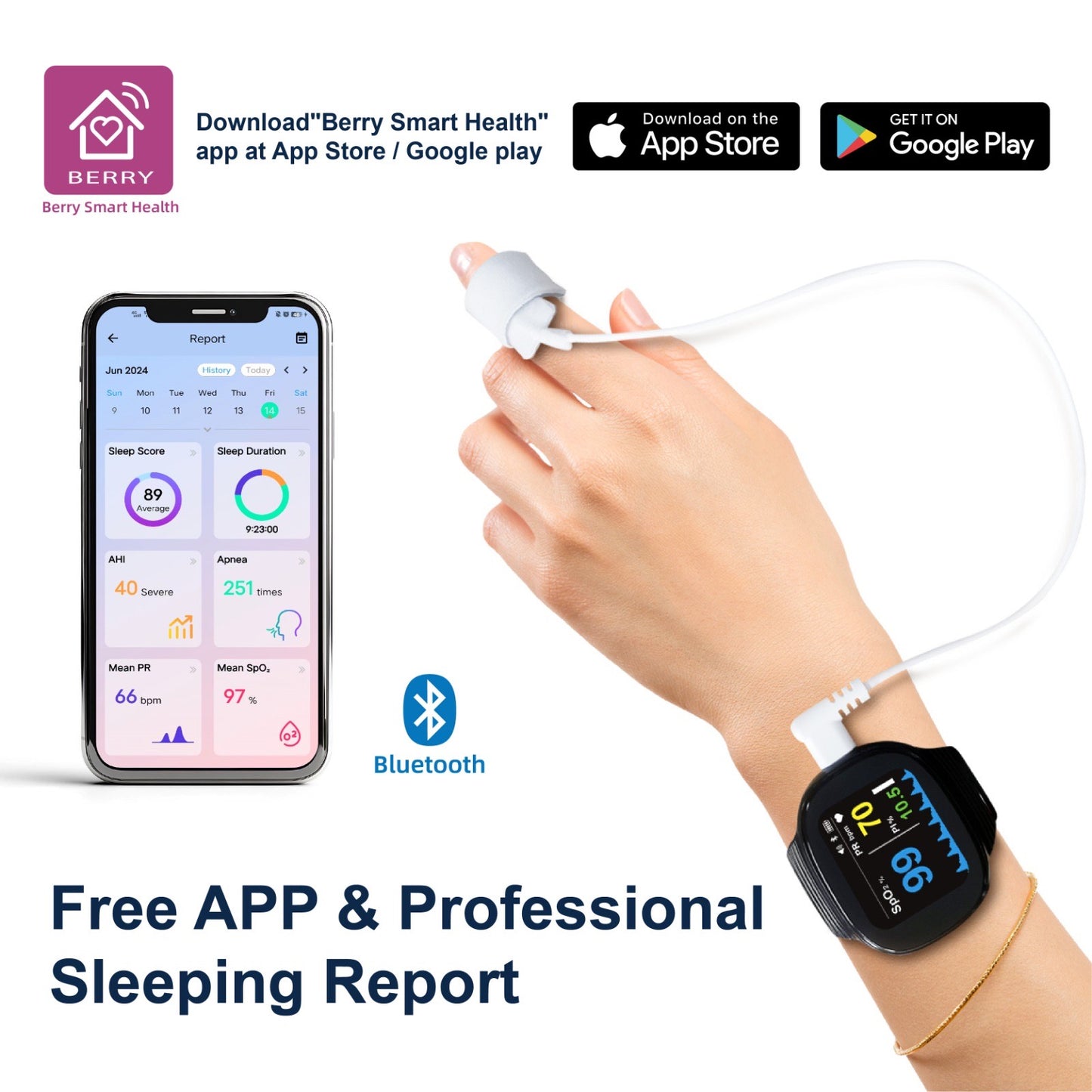SleepMonitor Oximeter - BM2000D
